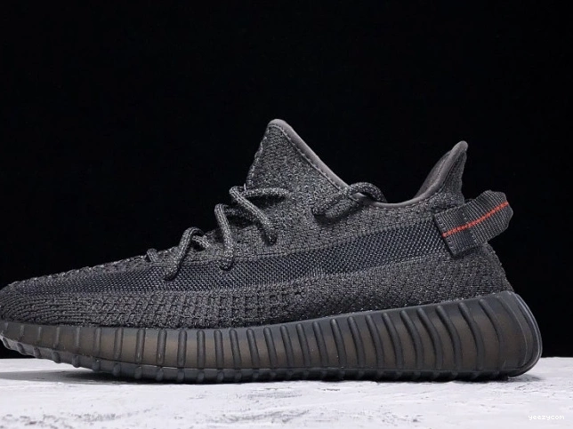(Reflective) Adidas V2 Boost 350 Static FU9007 Black Yeezy - 0807
